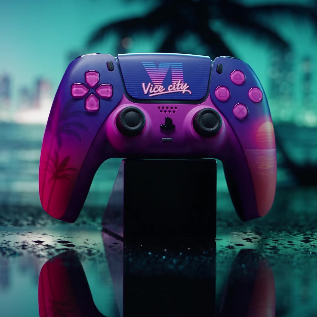 Illustrative trailer still: sunset shell design shown installed at a slight angle; controller not included